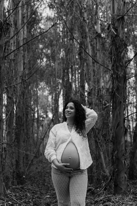 Sessão fotográfica de grávida - exterior'