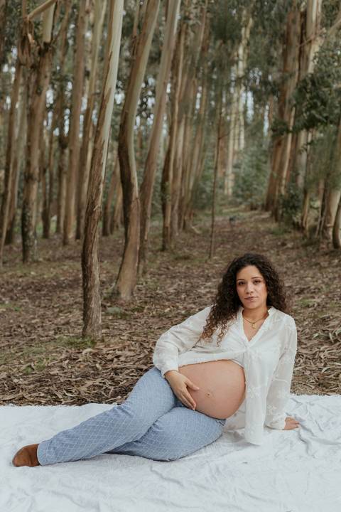 Sessão fotográfica de grávida - exterior'
