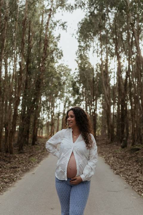 Sessão fotográfica de grávida - exterior'
