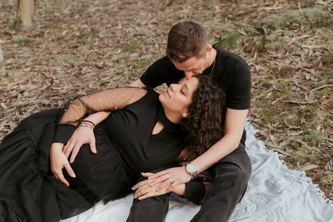 Sessão fotográfica de grávida - exterior'