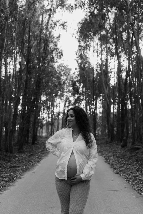 Sessão fotográfica de grávida - exterior'