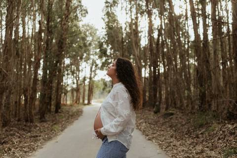 Sessão fotográfica de grávida - exterior'