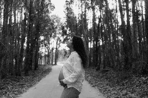 Sessão fotográfica de grávida - exterior'