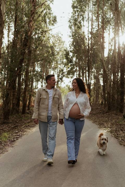 Sessão fotográfica de grávida - exterior'