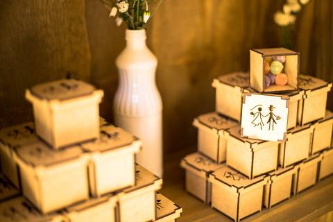 lembrança de casamento diferente balas'