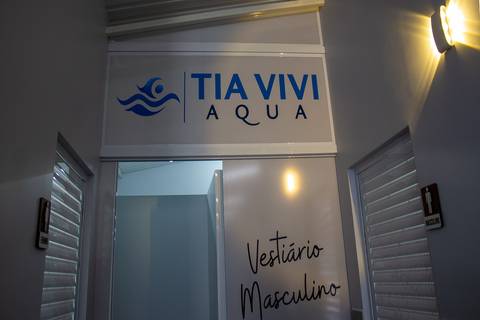 Entrada dos vestiário Tia Vivi Aqua'