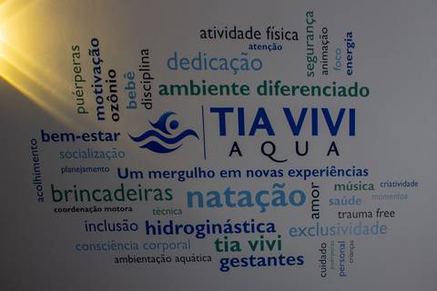 Papel de parede espaço Tia Vivi Aqua'