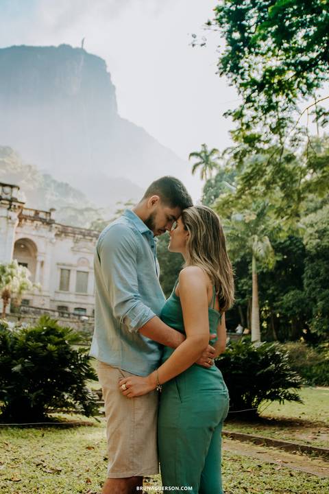 ensaio de casal bruna guerson parque lage rio de janeiro rj cristo redentor'