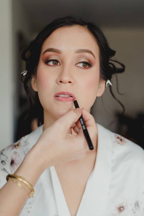 maquillaje de novia preparativos de novia getting ready'