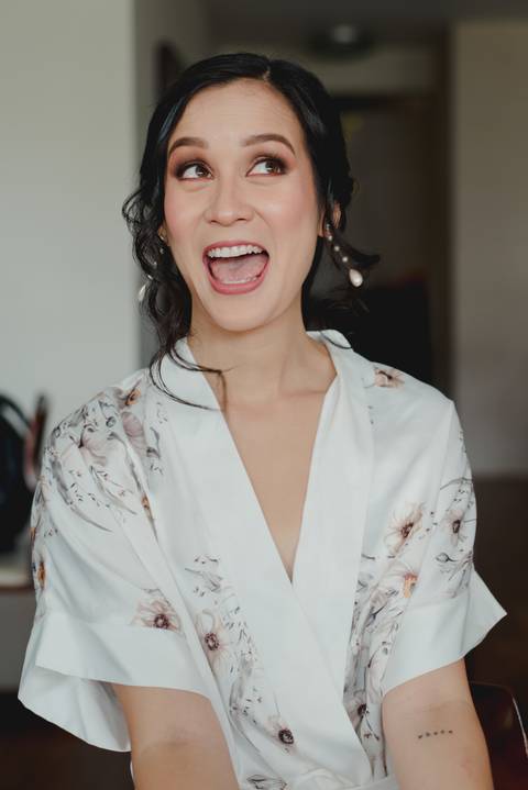 novia feliz previa de la novia sonrisa make up maquillaje alejandra ramos fotografia'