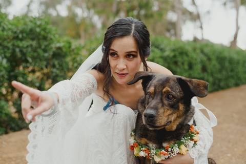 sesion de novia con mascota fotografia de bodas en lima peru'