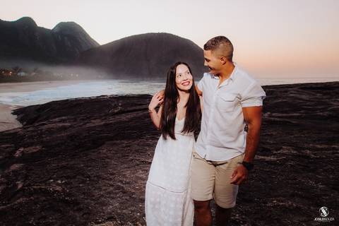 Ensaio de casamento na praia'