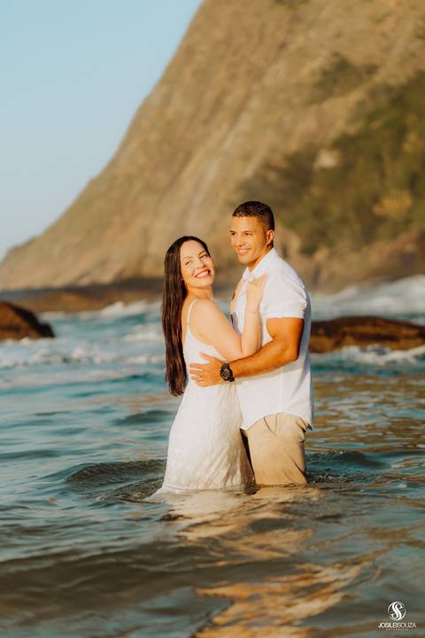 Ensaio Pré casamento na praia da ipanema'