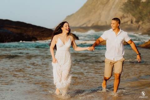 Ensaio Pré casamento na praia de piratininga em niterói'