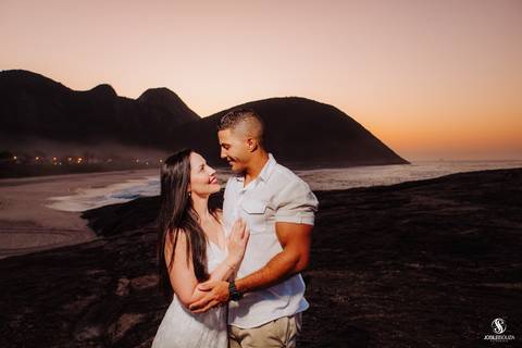 Ensaio de casamento na praia'