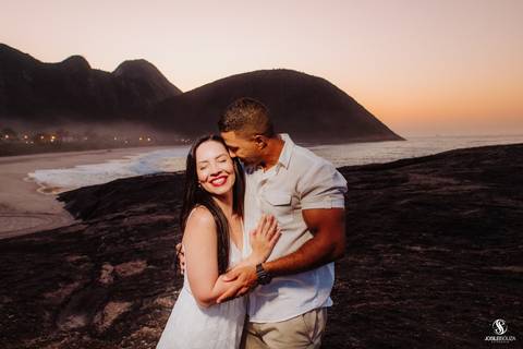 Ensaio de casamento na praia'