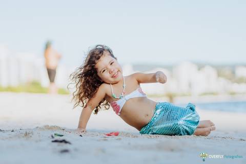 Ensaio Sereia na praia em Niterói - Rio de janeiro'