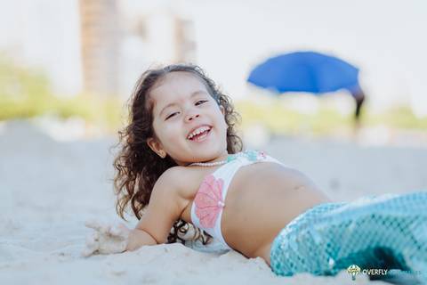 Ensaio Sereia na praia em Niterói - Rio de janeiro'