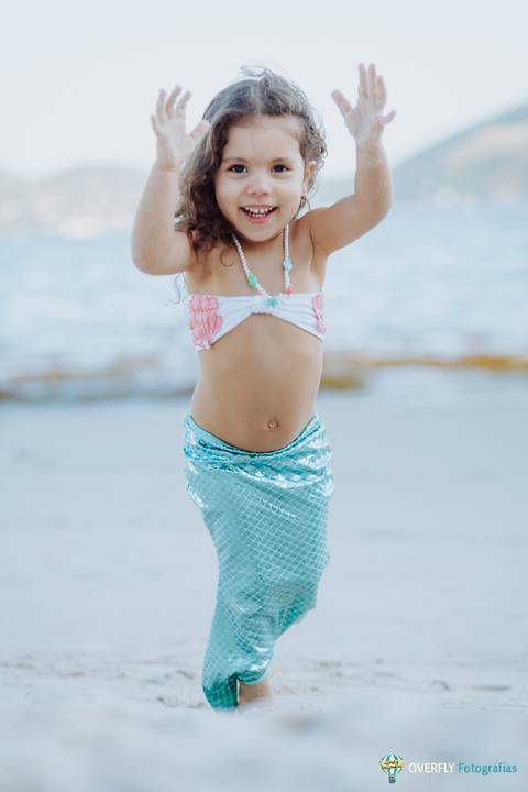 Ensaio Sereia na praia em Niterói - Rio de janeiro'