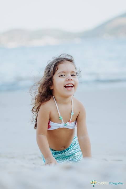 Ensaio Sereia na praia em Niterói - Rio de janeiro'