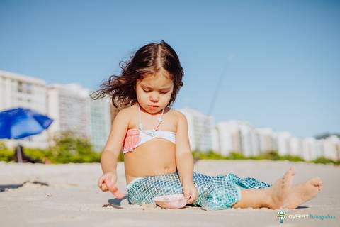 Ensaio Sereia na praia em Niterói - Rio de janeiro'