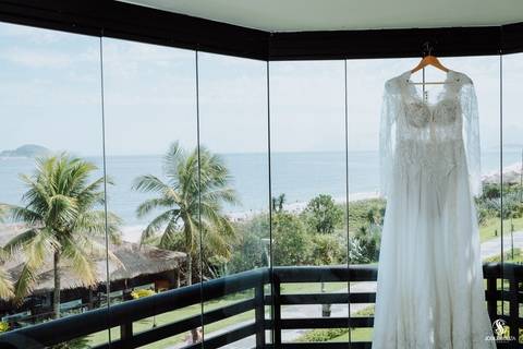 Fotografia do making Of da noiva em Camboinhas'