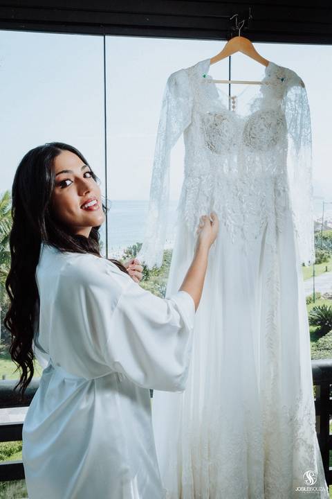 Fotografia do making Of da noiva em Camboinhas'