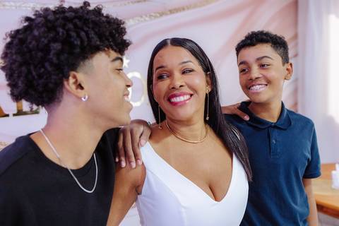 Cabine fotográfica em festa'