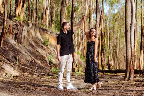 Ensaio casal Bosque dos Eucaliptos'