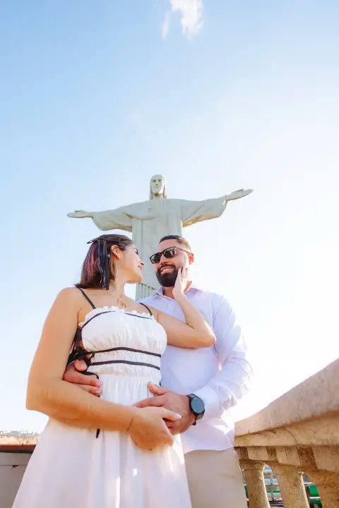 Fotógrafo profissional no Cristo Redentor'