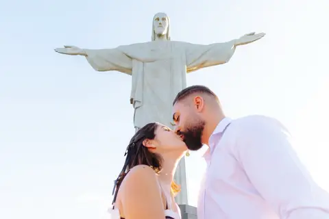 Cristo Redentor ensaio romântico'