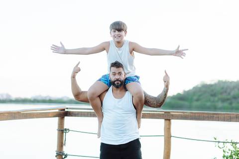 ensaio de gestante com cachorro'