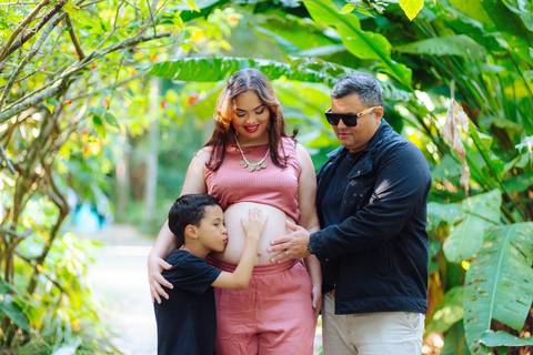 Fotografia de gestante Parque Lage'