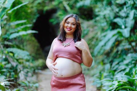 Ensaio gestante no Parque Lage'