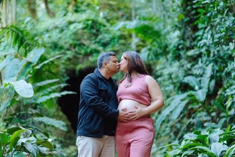 Ensaio gestante no Parque Lage'