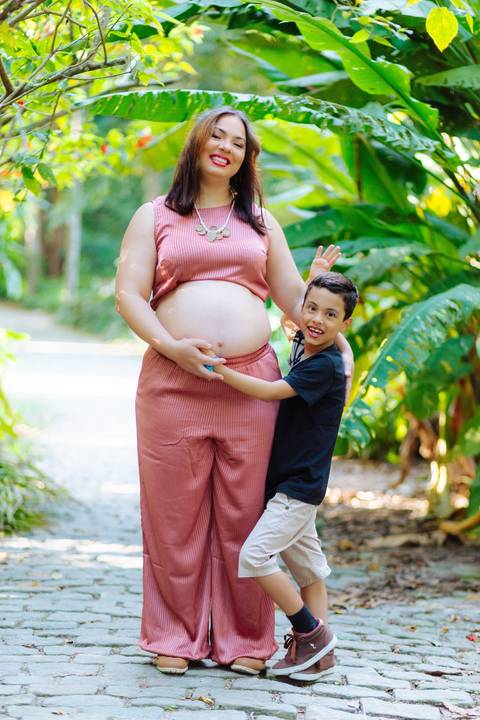 Fotografia de gestante Parque Lage'