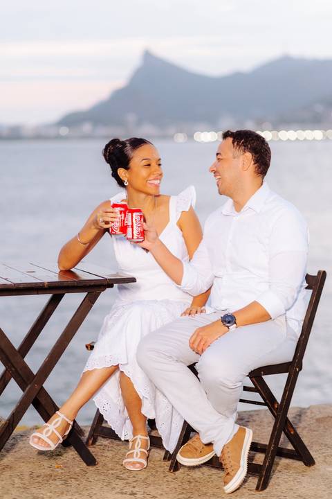 ensaio de casal com referências pessoais'