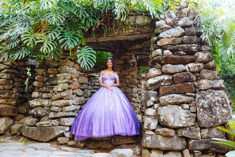 Ensaio de 15 anos no Jardim Botânico'