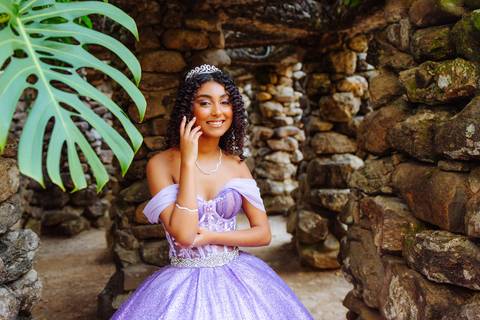 Ensaio de 15 anos no Jardim Botânico'