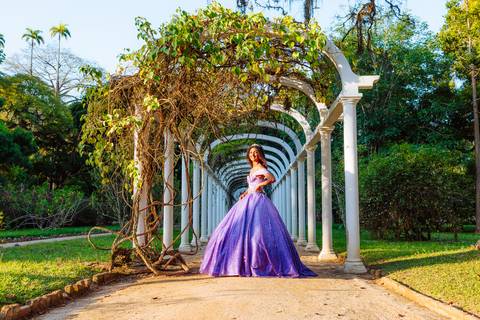 Ensaio de 15 anos no Jardim Botânico'