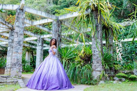 Ensaio de debutante no Jardim Botânico RJ'