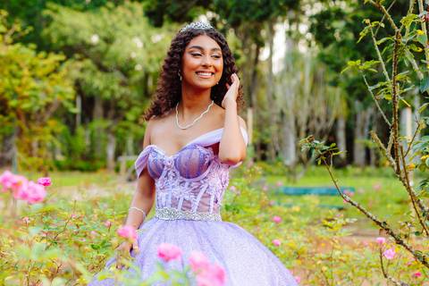 Ensaio de debutante no Jardim Botânico RJ'