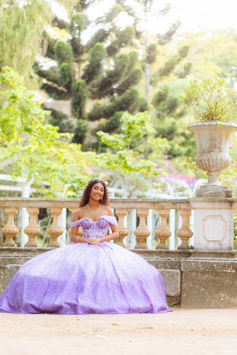 Ensaio fotográfico debutante no Jardim Botânico Rio'