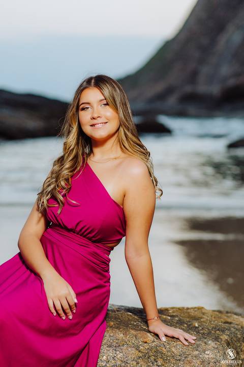 ensaio de 15 anos na Prainha de Itacoatiara'