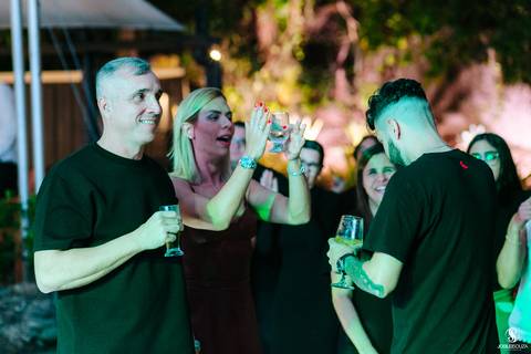 fotografia de festas à beira-mar'