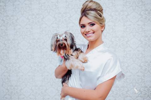 Noiva com cachorrinho'