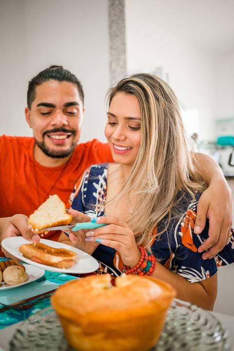 Ensaio Pré Wedding Lifestyle em casa'