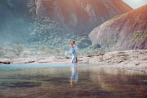 Ensaio Pré Wedding na Praia de Itacoatiara'