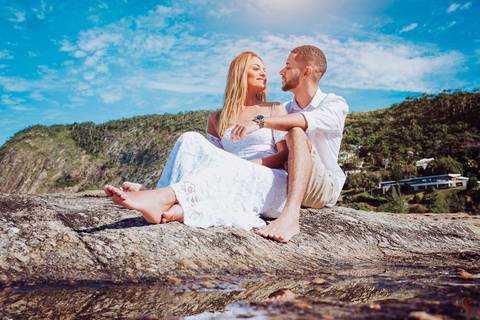 Ensaio Pré Wedding na Praia de Itacoatiara'