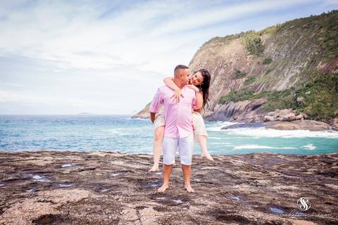 Ensaio de Casal na Praia'